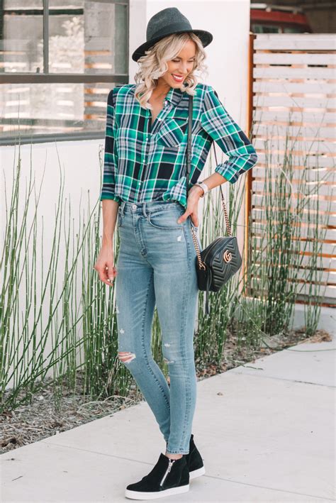 fall flannel shirt style.